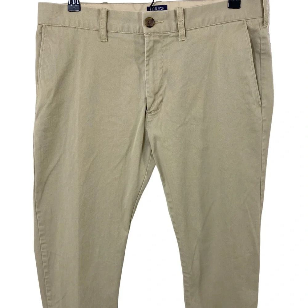 J.Crew Flex Driggs Tan Khaki Chino Pants Men's 31 x 30 Flat Front